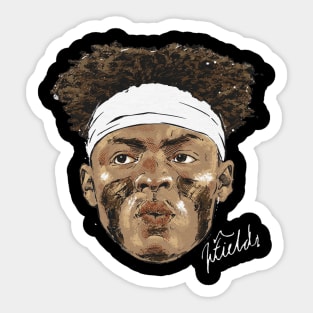 Justin Fields Chicago Portrait Sticker